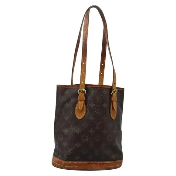 LOUIS VUITTON Monogram Bucket PM Shoulder Bag M42238 LV Auth 103423 - Picture 2 of 15